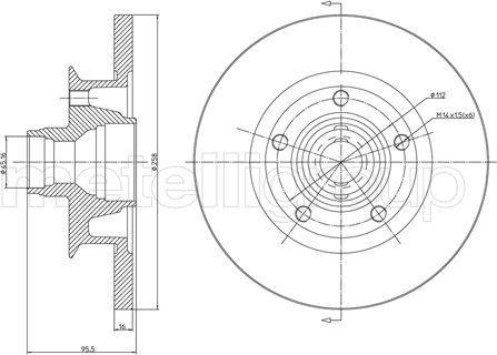 Cifam 800-292 - Disque de frein cwaw.fr