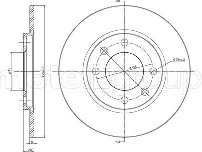 Cifam 800-216 - Disque de frein cwaw.fr