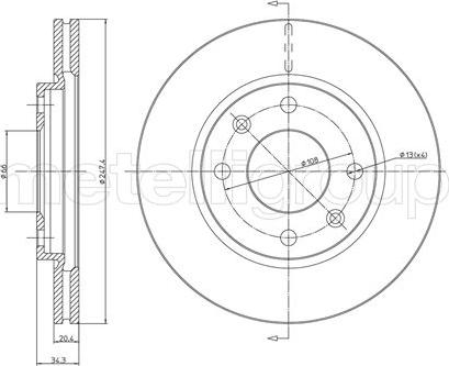 Cifam 800-238 - Disque de frein cwaw.fr