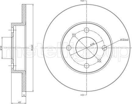 Cifam 800-232C - Disque de frein cwaw.fr