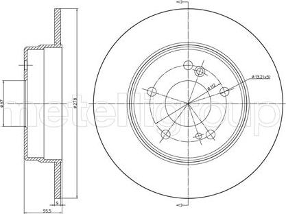 Cifam 800-277C - Disque de frein cwaw.fr