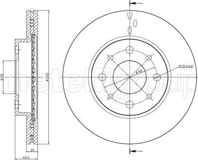 Cifam 800-754C - Disque de frein cwaw.fr