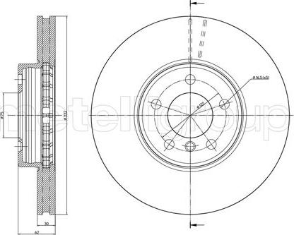 Cifam 800-784C - Disque de frein cwaw.fr