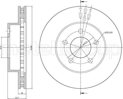 Cifam 800-781C - Disque de frein cwaw.fr