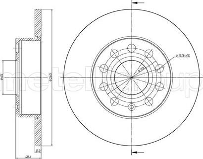 Cifam 800-725C - Disque de frein cwaw.fr