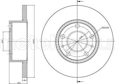 Cifam 800-779 - Disque de frein cwaw.fr