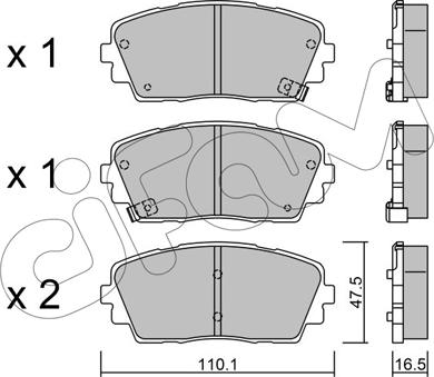 Cifam 822-941-0 - Kit de plaquettes de frein, frein à disque cwaw.fr