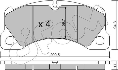 FTE 9001828 - Kit de plaquettes de frein, frein à disque cwaw.fr