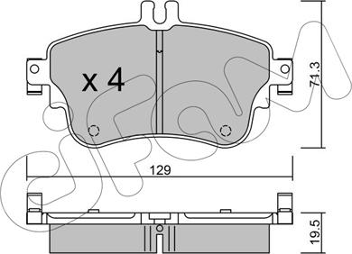 Cifam 822-964-0 - Kit de plaquettes de frein, frein à disque cwaw.fr