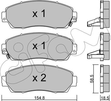 Cifam 822-903-0 - Kit de plaquettes de frein, frein à disque cwaw.fr