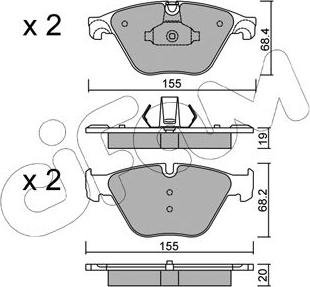 Cifam 822-918-0 - Kit de plaquettes de frein, frein à disque cwaw.fr