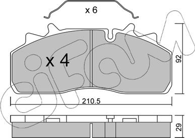 Cifam 822-932-0 - Kit de plaquettes de frein, frein à disque cwaw.fr