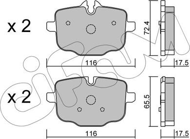 Cifam 822-921-0 - Kit de plaquettes de frein, frein à disque cwaw.fr