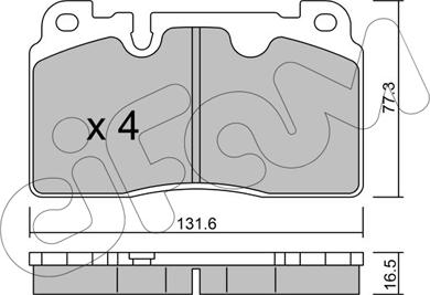 Cifam 822-979-0 - Kit de plaquettes de frein, frein à disque cwaw.fr