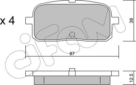 Cifam 822-445-0 - Kit de plaquettes de frein, frein à disque cwaw.fr