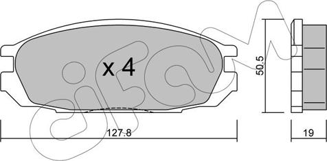 Cifam 822-409-0 - Kit de plaquettes de frein, frein à disque cwaw.fr