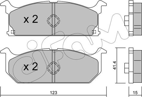 Cifam 822-416-0 - Kit de plaquettes de frein, frein à disque cwaw.fr