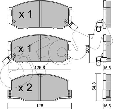 Cifam 822-425-0 - Kit de plaquettes de frein, frein à disque cwaw.fr