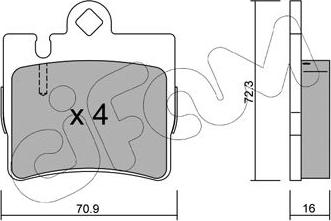 Cifam 822-597-0 - Kit de plaquettes de frein, frein à disque cwaw.fr