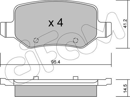 Cifam 822-565-0 - Kit de plaquettes de frein, frein à disque cwaw.fr