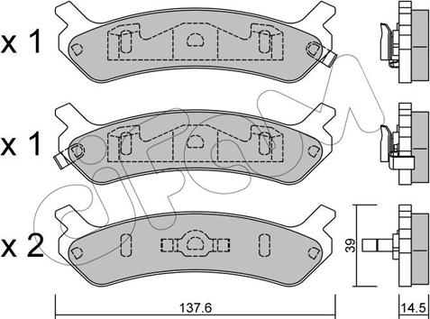 Remsa 35902 - Kit de plaquettes de frein, frein à disque cwaw.fr