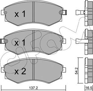 Cifam 822-518-0 - Kit de plaquettes de frein, frein à disque cwaw.fr