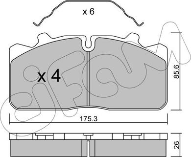 WABCO 340 175 000 2 - Kit de plaquettes de frein, frein à disque cwaw.fr