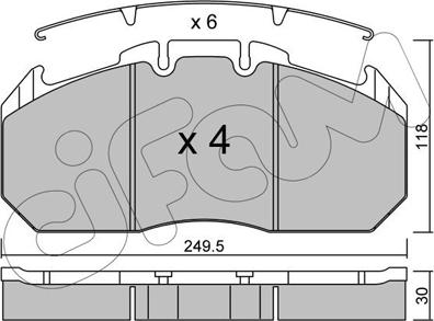 Cifam 822-587-0 - Kit de plaquettes de frein, frein à disque cwaw.fr