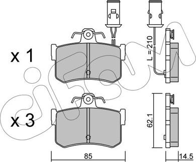 Cifam 822-691-0 - Kit de plaquettes de frein, frein à disque cwaw.fr