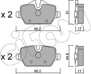 Cifam 822-641-0 - Kit de plaquettes de frein, frein à disque cwaw.fr