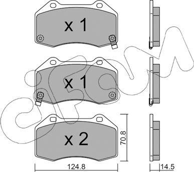 Cifam 822-651-3 - Kit de plaquettes de frein, frein à disque cwaw.fr