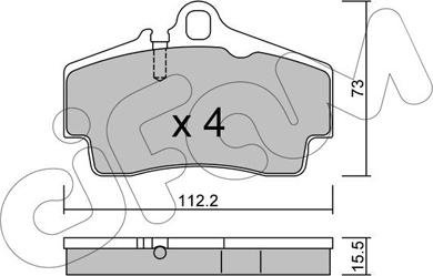 Cifam 822-658-0 - Kit de plaquettes de frein, frein à disque cwaw.fr