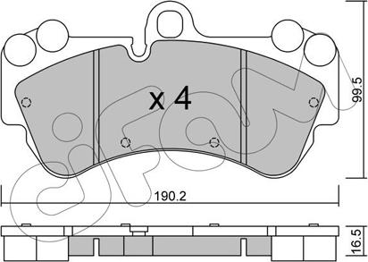 Cifam 822-653-0 - Kit de plaquettes de frein, frein à disque cwaw.fr