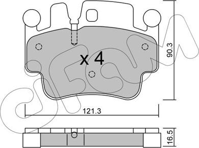 Cifam 822-657-0 - Kit de plaquettes de frein, frein à disque cwaw.fr