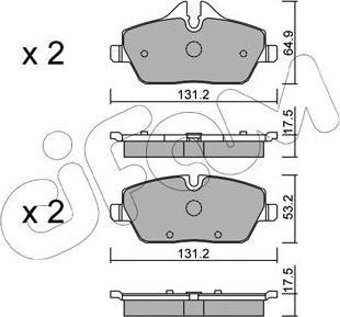 Cifam 822-664-0 - Kit de plaquettes de frein, frein à disque cwaw.fr