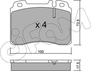 Cifam 822-667-0 - Kit de plaquettes de frein, frein à disque cwaw.fr