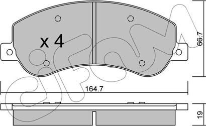 Cifam 822-680-1 - Kit de plaquettes de frein, frein à disque cwaw.fr