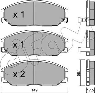 Cifam 822-632-0 - Kit de plaquettes de frein, frein à disque cwaw.fr