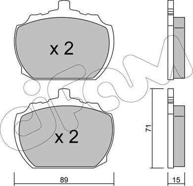 Cifam 822-678-0 - Kit de plaquettes de frein, frein à disque cwaw.fr