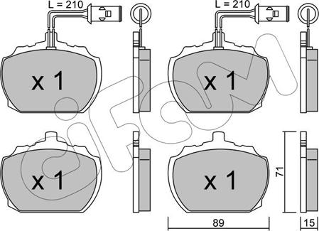 Cifam 822-678-1 - Kit de plaquettes de frein, frein à disque cwaw.fr