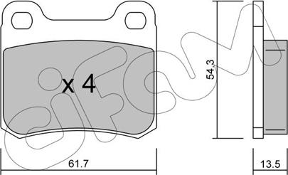 Cifam 822-092-0 - Kit de plaquettes de frein, frein à disque cwaw.fr