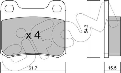 Cifam 822-092-1 - Kit de plaquettes de frein, frein à disque cwaw.fr