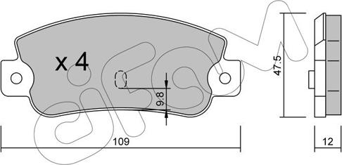 Cifam 822-063-0 - Kit de plaquettes de frein, frein à disque cwaw.fr