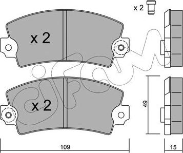 Cifam 822-005-0 - Kit de plaquettes de frein, frein à disque cwaw.fr