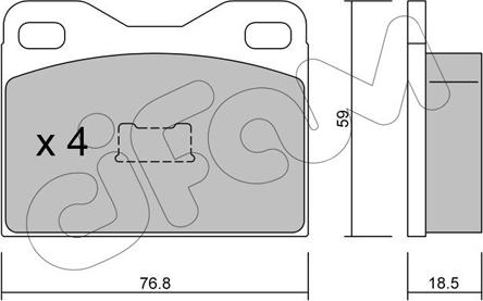 Cifam 822-015-2 - Kit de plaquettes de frein, frein à disque cwaw.fr