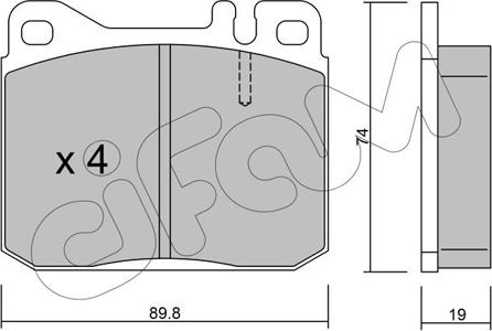 Cifam 822-011-2 - Kit de plaquettes de frein, frein à disque cwaw.fr