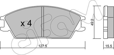 Cifam 822-081-0 - Kit de plaquettes de frein, frein à disque cwaw.fr