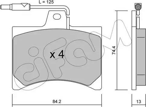 Cifam 822-025-0 - Kit de plaquettes de frein, frein à disque cwaw.fr