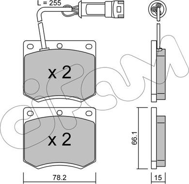 Cifam 822-023-1 - Kit de plaquettes de frein, frein à disque cwaw.fr