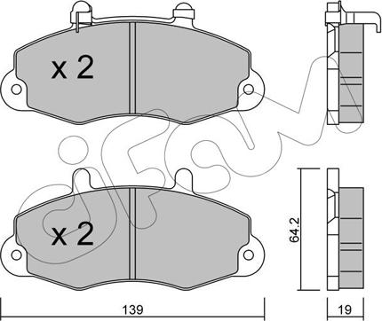 Cifam 822-194-1 - Kit de plaquettes de frein, frein à disque cwaw.fr